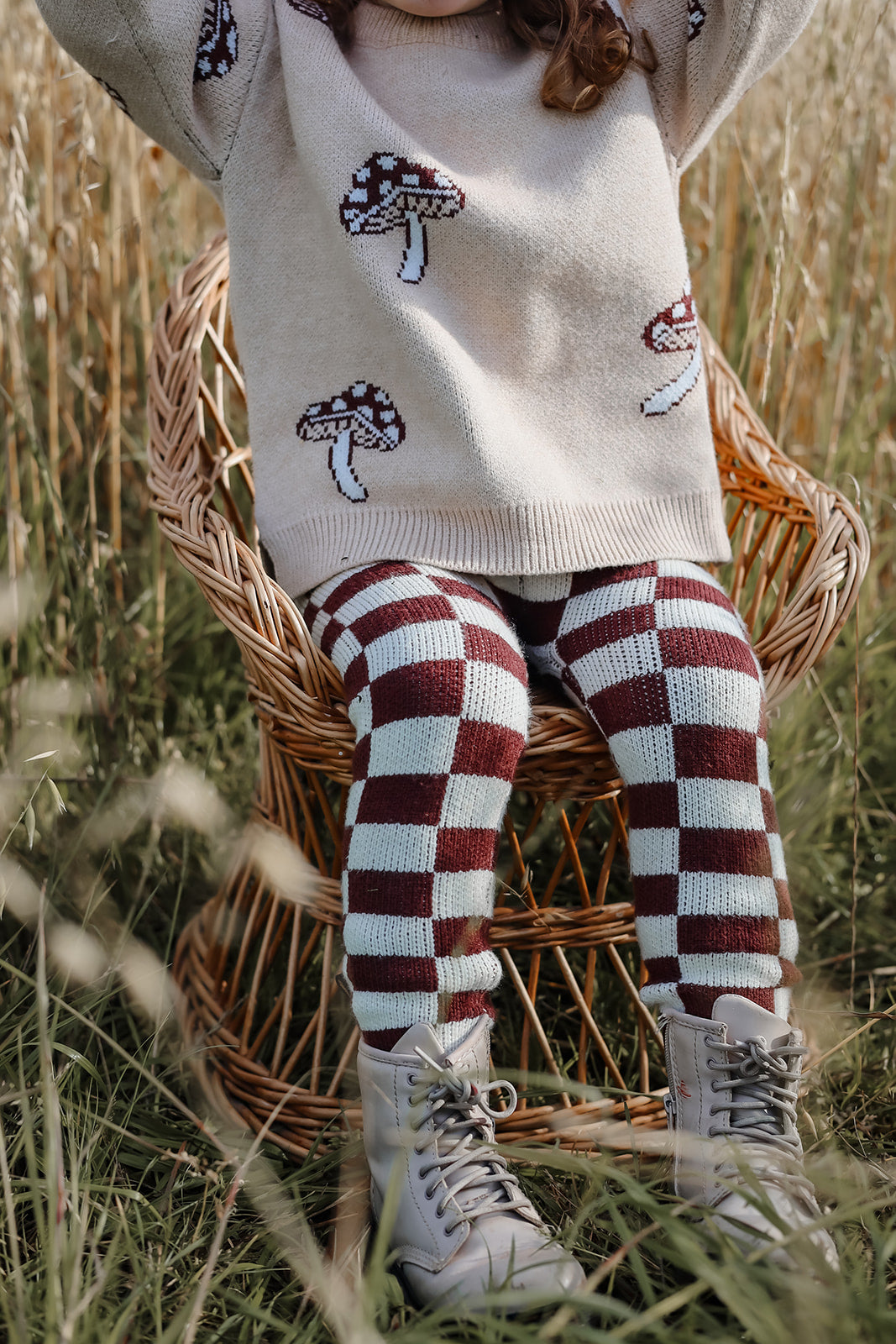 Checkered Bamboo Leggings